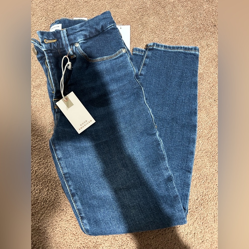 Women’s Good American jeans - GOOD PETITE SKINNY JEANS, size 2. Brand new